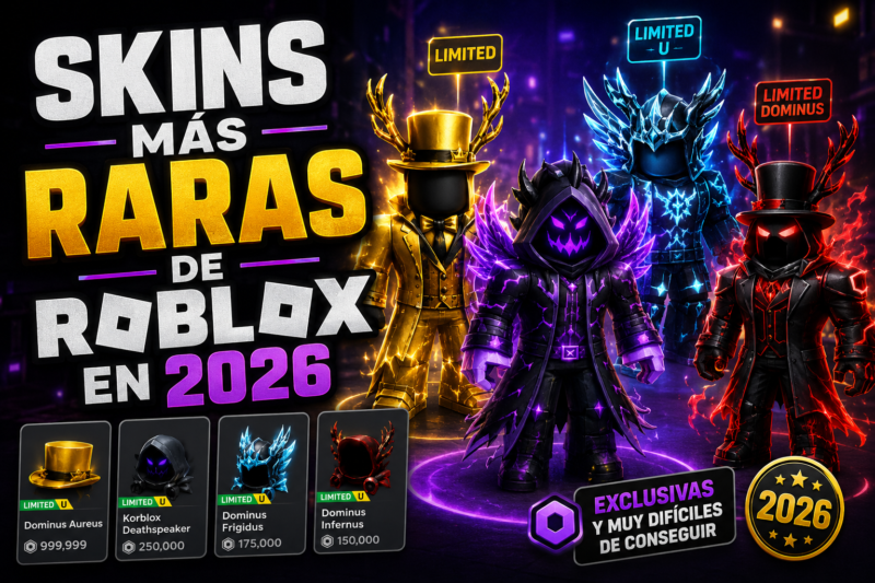 Skins Más Raras de Roblox en 2026